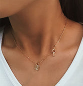Lock and Key Dainty Minimalist Necklace